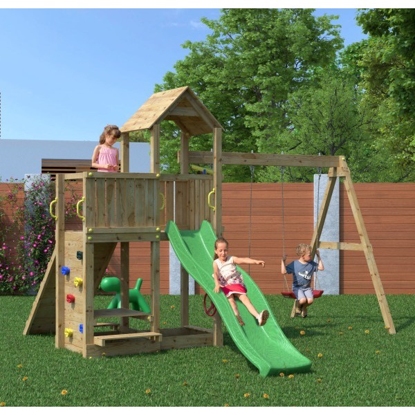 Summit Seeker Scramble Climbing Frame with Swings