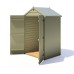 Overlap 4 x 3 Pressure Treated Double Door Apex Shed