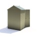 Overlap 4 x 3 Pressure Treated Double Door Apex Shed