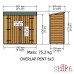 Overlap 6 x 3 Pressure Treated Double Door Pent Shed