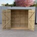Overlap 6 x 3 Pressure Treated Double Door Pent Shed