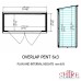 Overlap 6 x 3 Pressure Treated Double Door Pent Shed