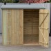 Overlap 6 x 3 Pressure Treated Double Door Pent Shed