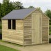 Overlap 6 x 8 Pressure Treated Apex Shed With Windows