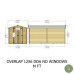 Overlap 6 x 12 Double Door Shed Without Windows