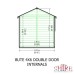 Bute 6 x 4 Double Door Shiplap Apex Shed