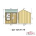 Holt 7 x 7 Reverse Apex Shed