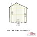 Holt 10 x 7 Reverse Apex Shed
