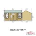 Holt 13 x 7 Reverse Apex Double Door Shed