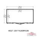 Holt 13 x 7 Reverse Apex Double Door Shed