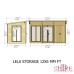 Lela 12 x 6 Summerhouse with Storage Shed