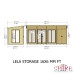 Lela 16 x 6 Summerhouse with Storage Shed