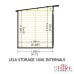 Lela 16 x 6 Summerhouse with Storage Shed