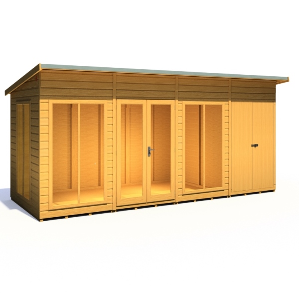 Lela 16 x 6 Summerhouse with Storage Shed