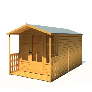 Badminton 7 x 12 Summerhouse With Veranda