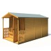 Badminton 7 x 12 Summerhouse With Veranda