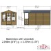 Badminton 7 x 12 Summerhouse With Veranda