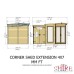 Barclay 11 x 7 Summerhouse with Storage Shed