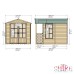 Buckingham 7 x 8.5 Summerhouse (incl. Veranda)