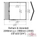 Parham 7 x 9 Summerhouse With Veranda