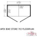 Apex Shiplap Bike Store With Floor