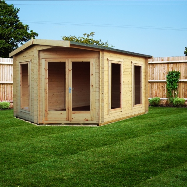 Rivington 14 x 10 Corner Log Cabin