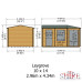 Leygrove 10 x 14 Corner Log Cabin