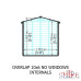 Overlap 6 x 10 Double Door Shed Without Windows