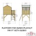 Bunny and Platform Playhouse with Slide