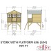 Stork and Platform Playhouse with Slide