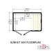 Sun Hut 6 x 4 Potting Shed