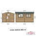 Lewis 8 x 12 Single Door Shed