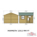 Mammoth 12 x 12 Loglap Double Door Shed