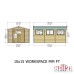 Atlas 10 x 15 Double Door Shed