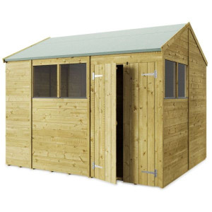Tongue & Groove 10 x 8 Double Door Apex Shed