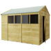 Tongue & Groove 10 x 8 Double Door Apex Shed