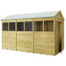 Tongue & Groove 12 x 6 Double Door Apex Shed