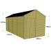 Tongue & Groove 16 x 8 Double Door Apex Shed - No Windows