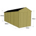 Tongue & Groove 20 x 6 Double Door Apex Shed - No Windows