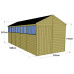 Tongue & Groove 20 x 8 Double Door Apex Shed