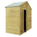 Tongue & Groove 4 x 8 Double Door Apex Shed - No Windows