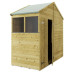 Tongue & Groove 4 x 8 Double Door Apex Shed