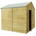 Tongue & Groove 8 x 8 Double Door Apex Shed - No Windows