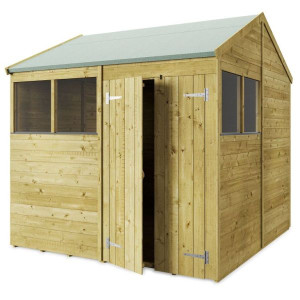 Tongue & Groove 8 x 8 Double Door Apex Shed