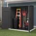 Gidea Extra Large Vertical Shed - Peppercorn and Black