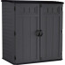 Gidea Extra Large Vertical Shed - Peppercorn and Black