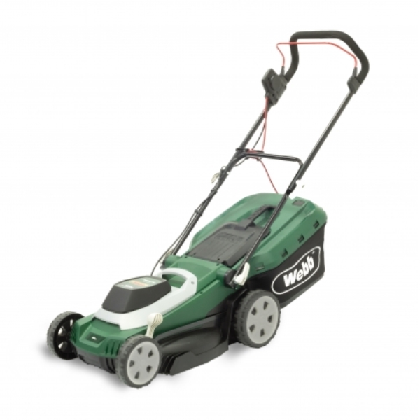 Webb Supreme 40cm Electric Rotary Lawnmower with Rear Roller