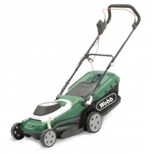 Webb Supreme 37cm Electric Rotary Lawnmower with Rear Roller