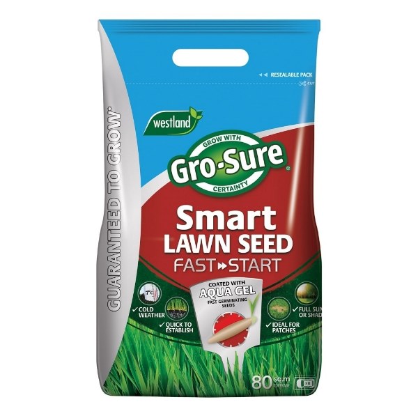 Gro-Sure Smart Lawn Seed Fast Start 80m2