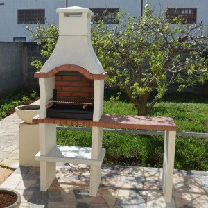 Somerset Charcoal Barbecue with Stand and Side Table